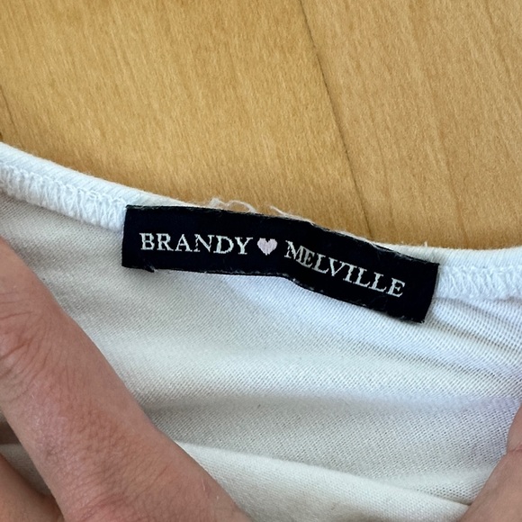 Brandy Melville White One-Shoulder Top - Picture 3 of 4